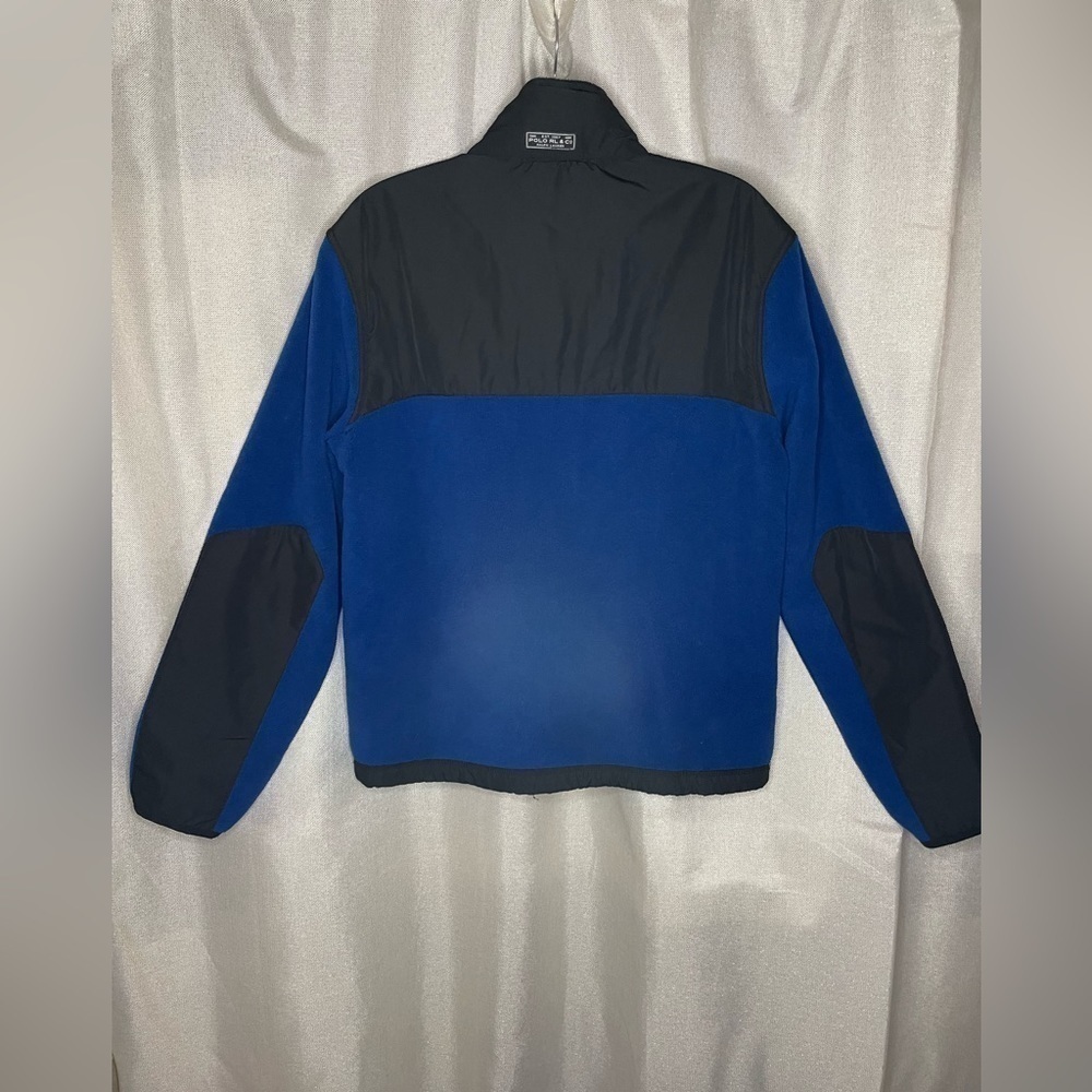 Polo Ralph Lauren Mens Polartec Denali Fleece Hooded Jacket Blue/Black Size S.   - Picture 7 of 10